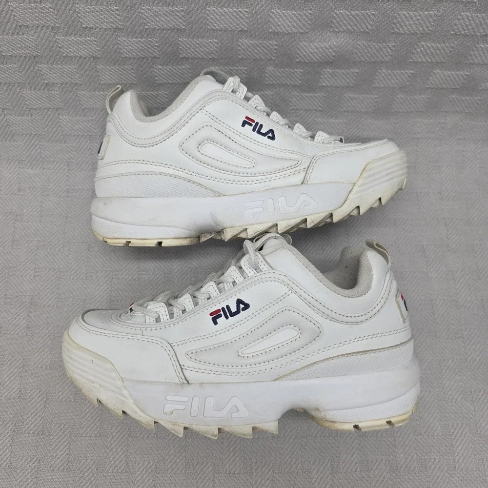 FILA Disruptor II White Women's Size 7 Chunky Platform Sneaker 5FM00002-125